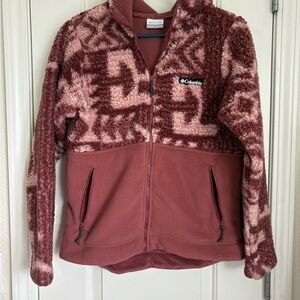 Columbia Women’s Winter Pass Sherpa Full Zip Hooded Fleece Jacket - Size S